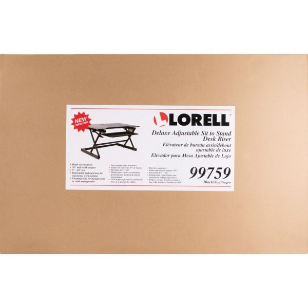 Lorell Deluxe Adjustable Desk Riser