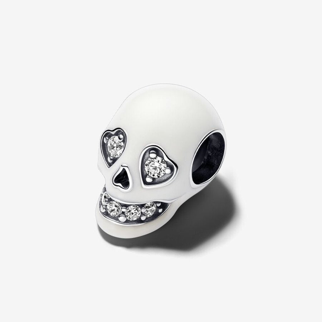 PANDORA  Glow-in-the-dark Sparkling Skull Charm