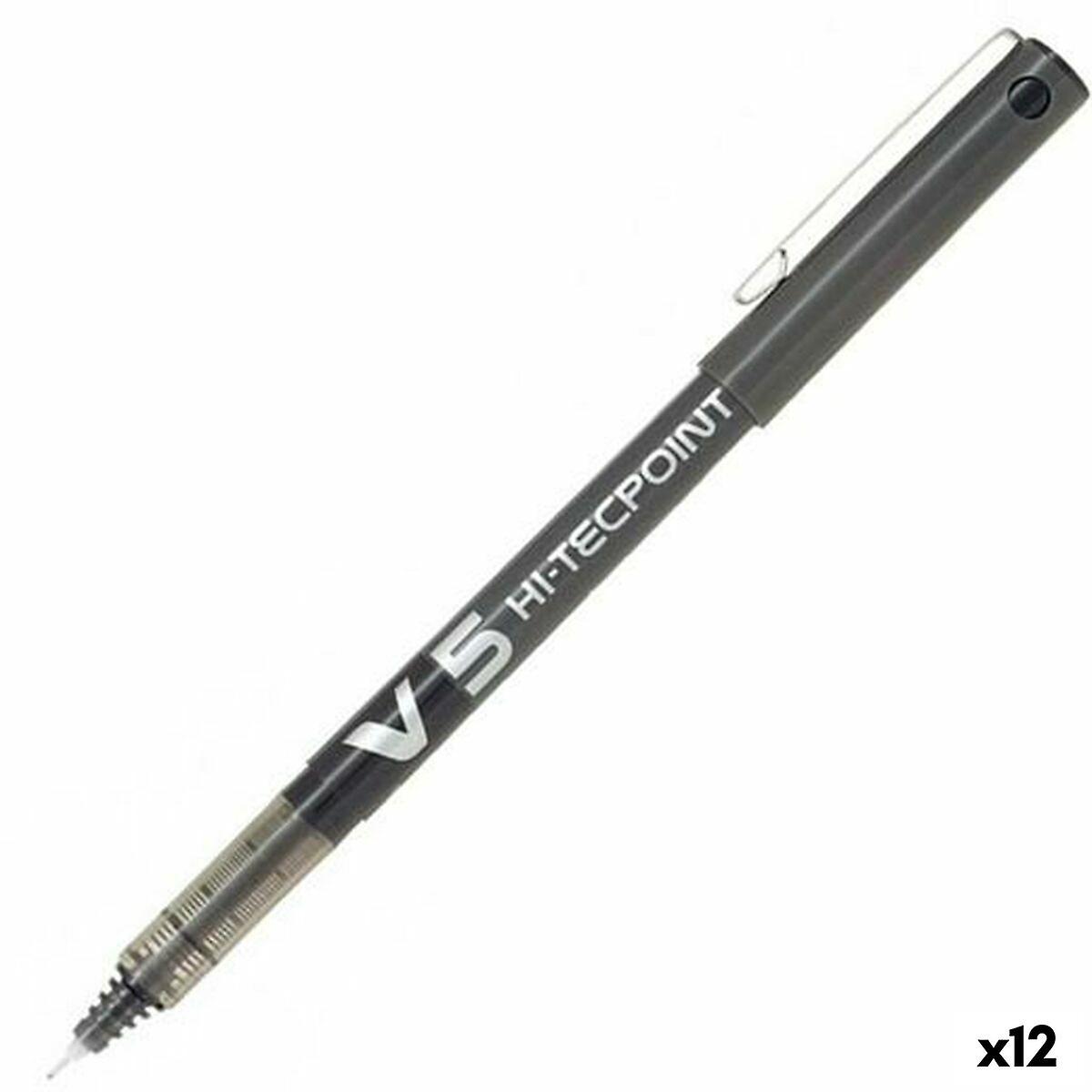 Crayon Roller Pilot V-5 Noir 0，3 mm Aiguille 12 Unités