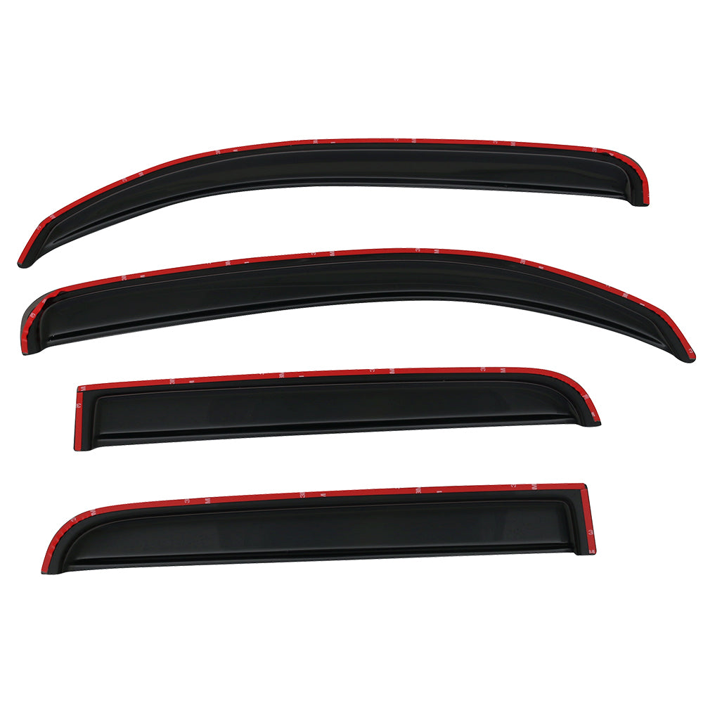 Ikon Motorsports Compatible with 06-11 Chevy HHR Sedan Acrylic Window Visors Vent Deflector Rain Guard 4Pc Set In-Channel 2006 2007 2008 2009 2010 2011