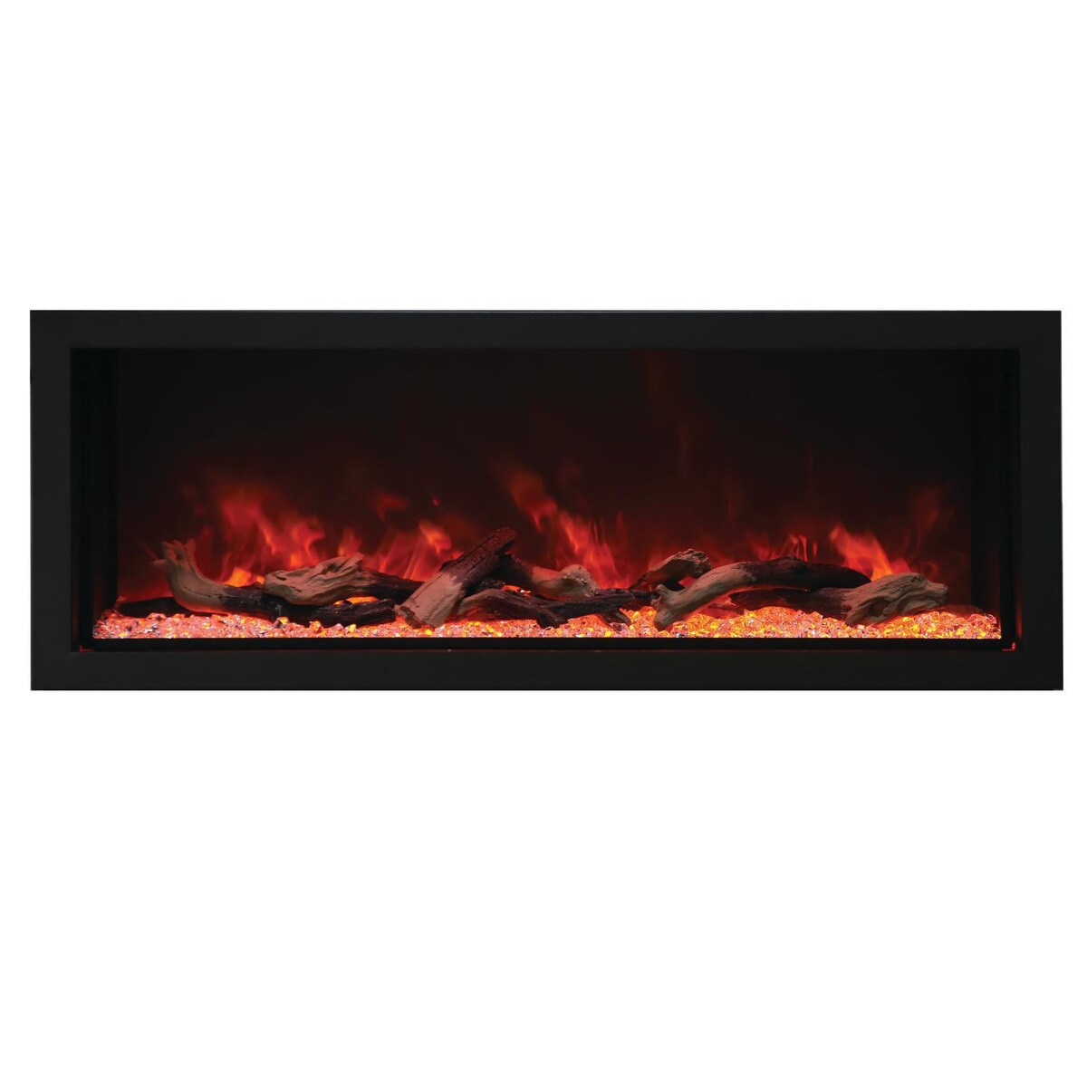 Amantii Panorama Series Extra Tall， Deep 60-Inch Built-In Electric Fireplace