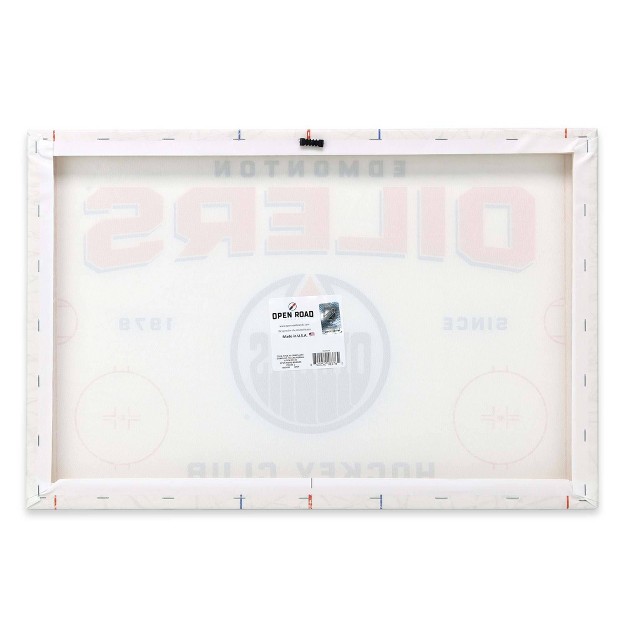 Nhl Edmonton Oilers Rink Canvas