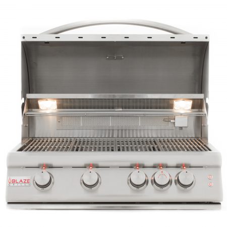 Blaze 4 Burner Built-In 32 Inch Grill With Lights BLZ-4LTE2-LP/NG