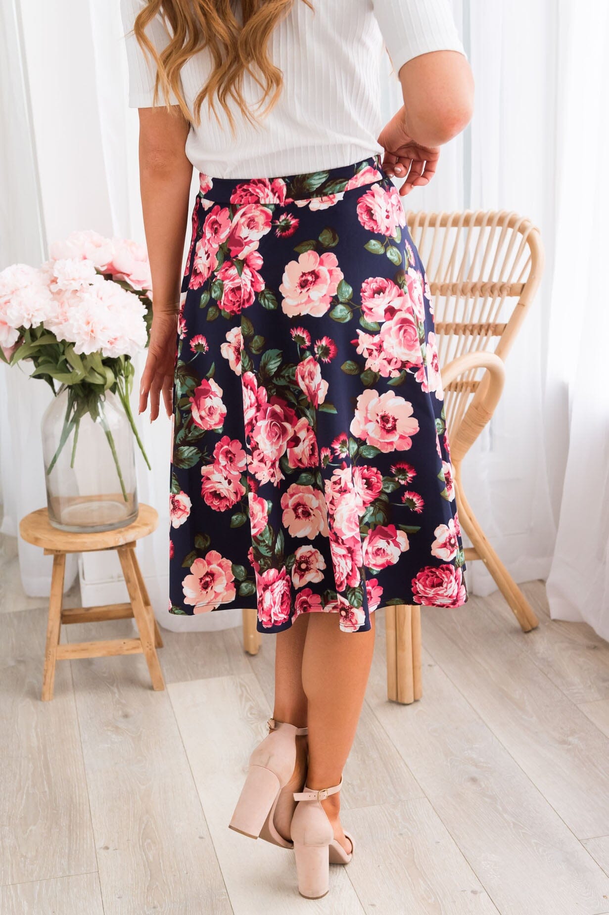 Flowers On My Mind Modest Circle Skirt