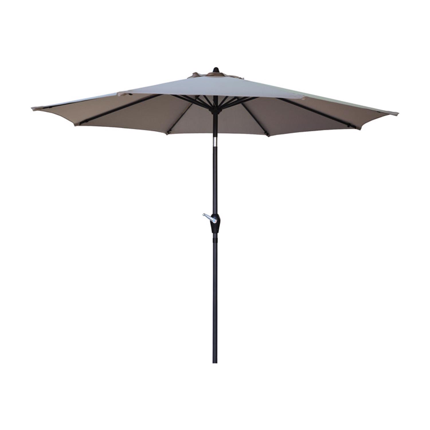 Living Accents 9 ft. Tiltable Tan Market Umbrella