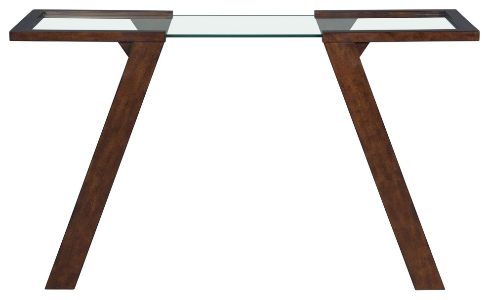 Kieran Rectangular Sofa Table  Brown Espresso   Transitional   Console Tables   by Picket House  Houzz