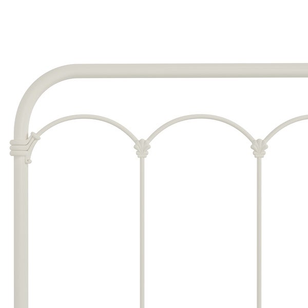 Hillsdale Furniture Jocelyn Metal Headboard， Soft White - - 32167645