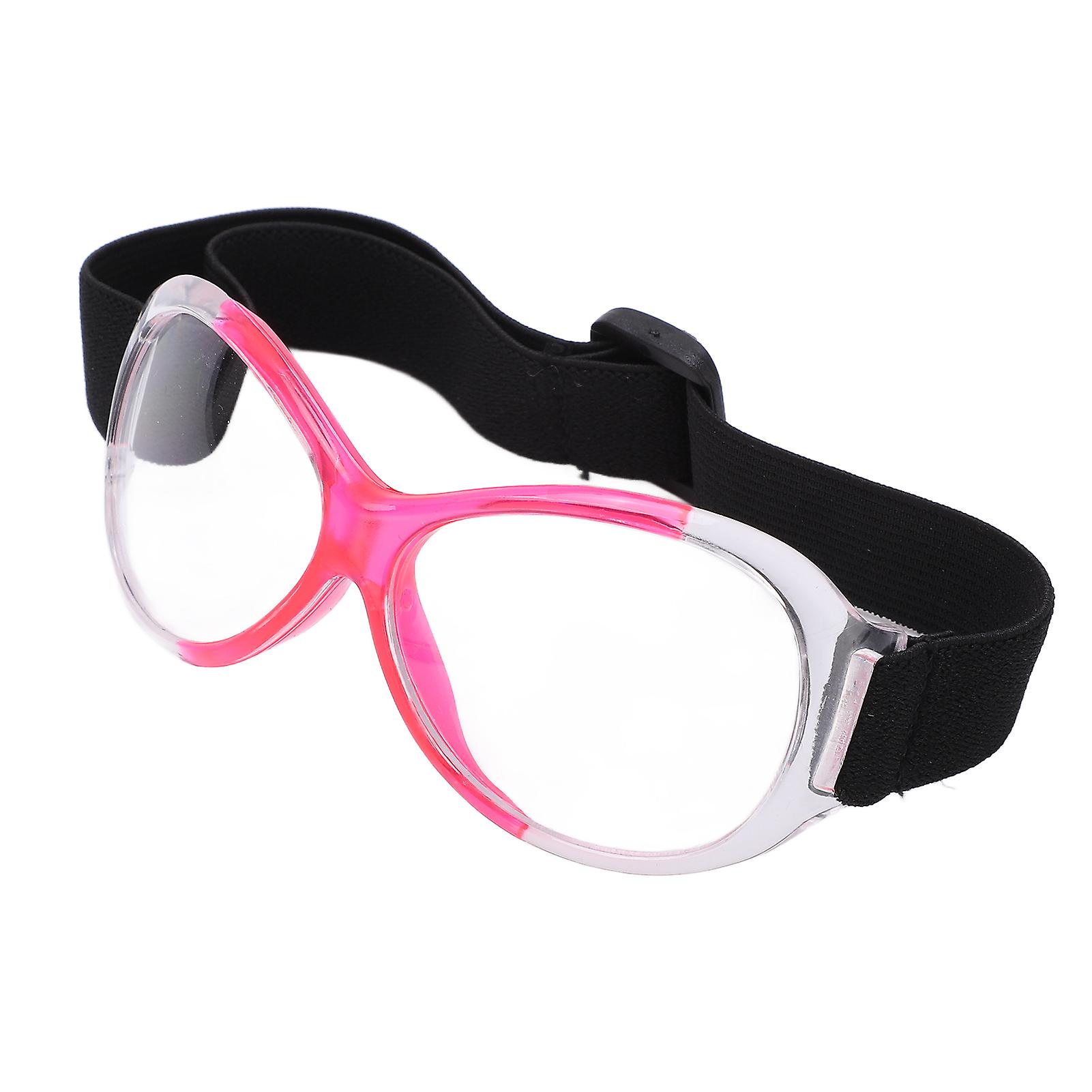 Outdoor Professional Basketball Glasses Adjustable Head Band Durable Sports Safety Gogglespink