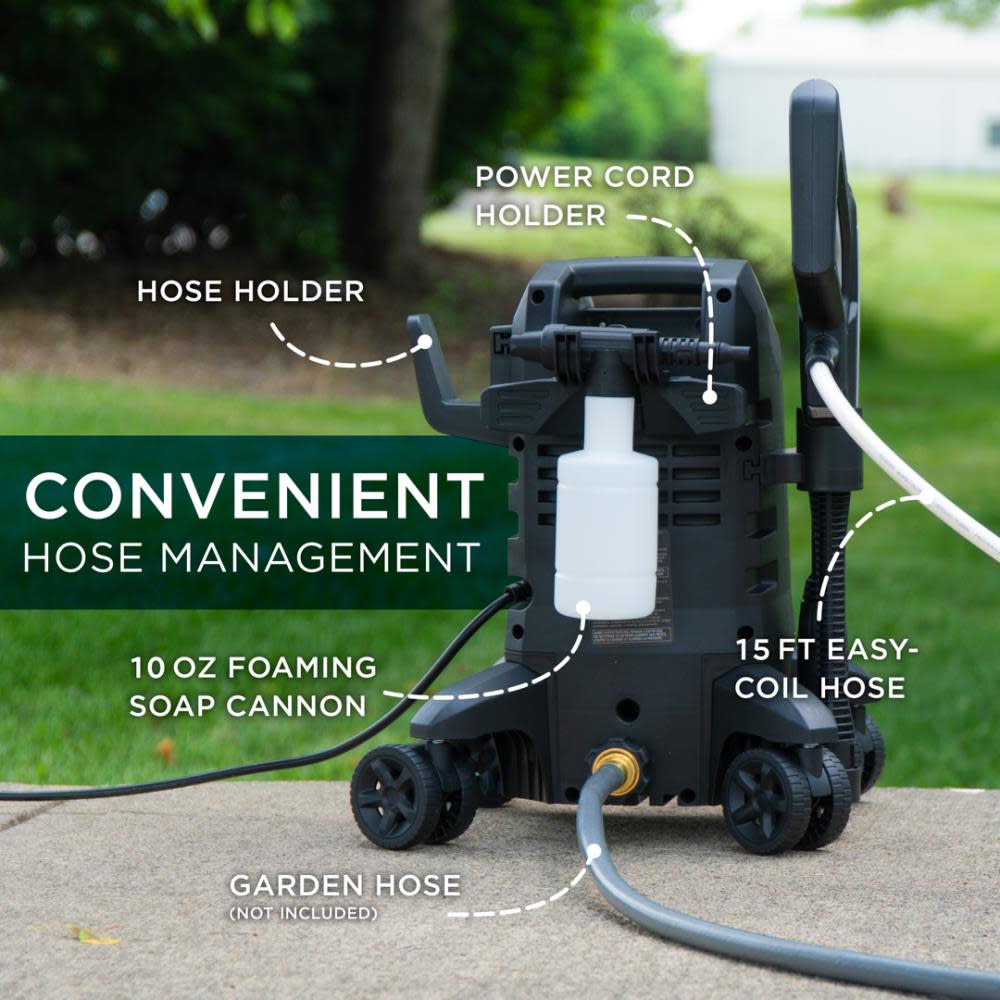 Westinghouse Pressure Washer Electric Cold Water 1500 PSI 1.5 GPM ;