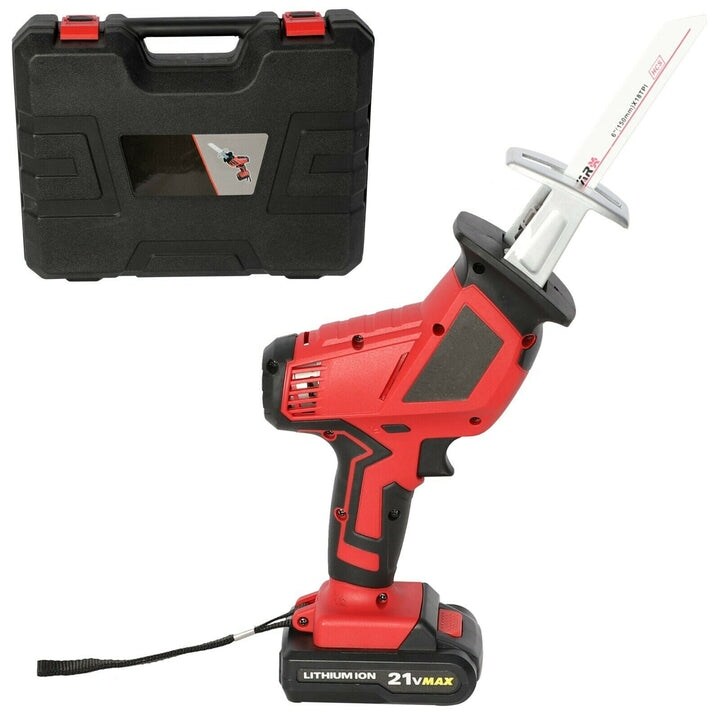 20 Volt Max Lithium Ion Cordless Reciprocating Saw  w/2 Batteries  Portable   Lightweight One Hand Compact Reciprocating