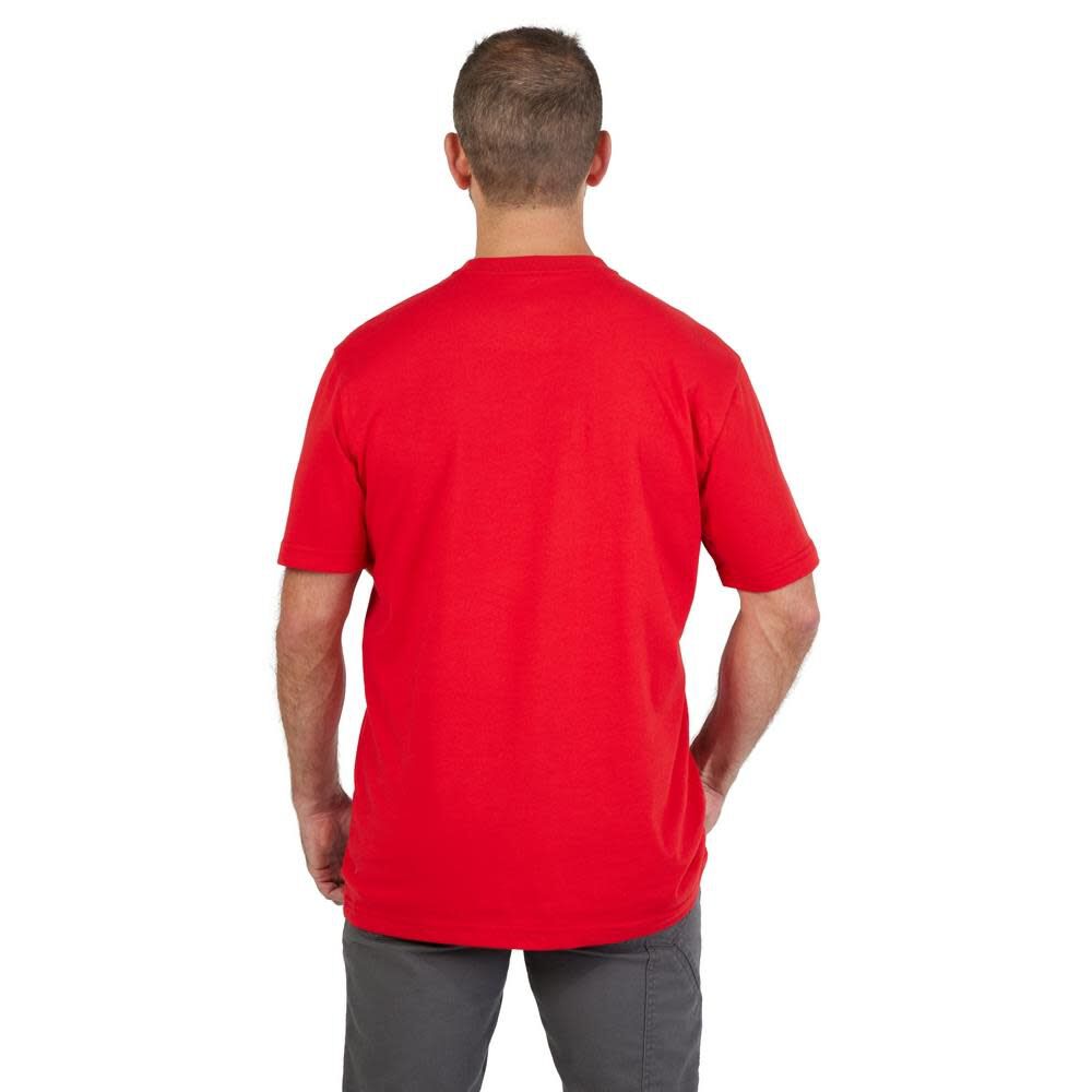 MW Heavy Duty T-Shirt Big Logo Short Sleeve Red 607RM910 from MW