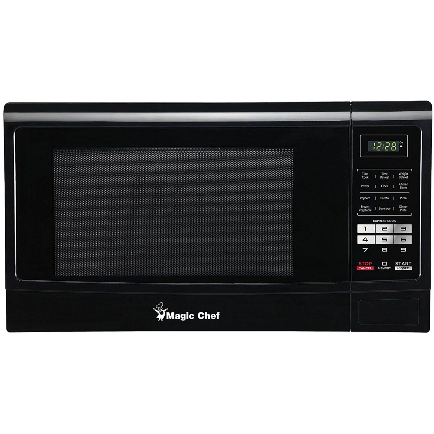 Magic Chef 1.6 cu. Ft. 1,100W Countertop Microwave Oven, Black