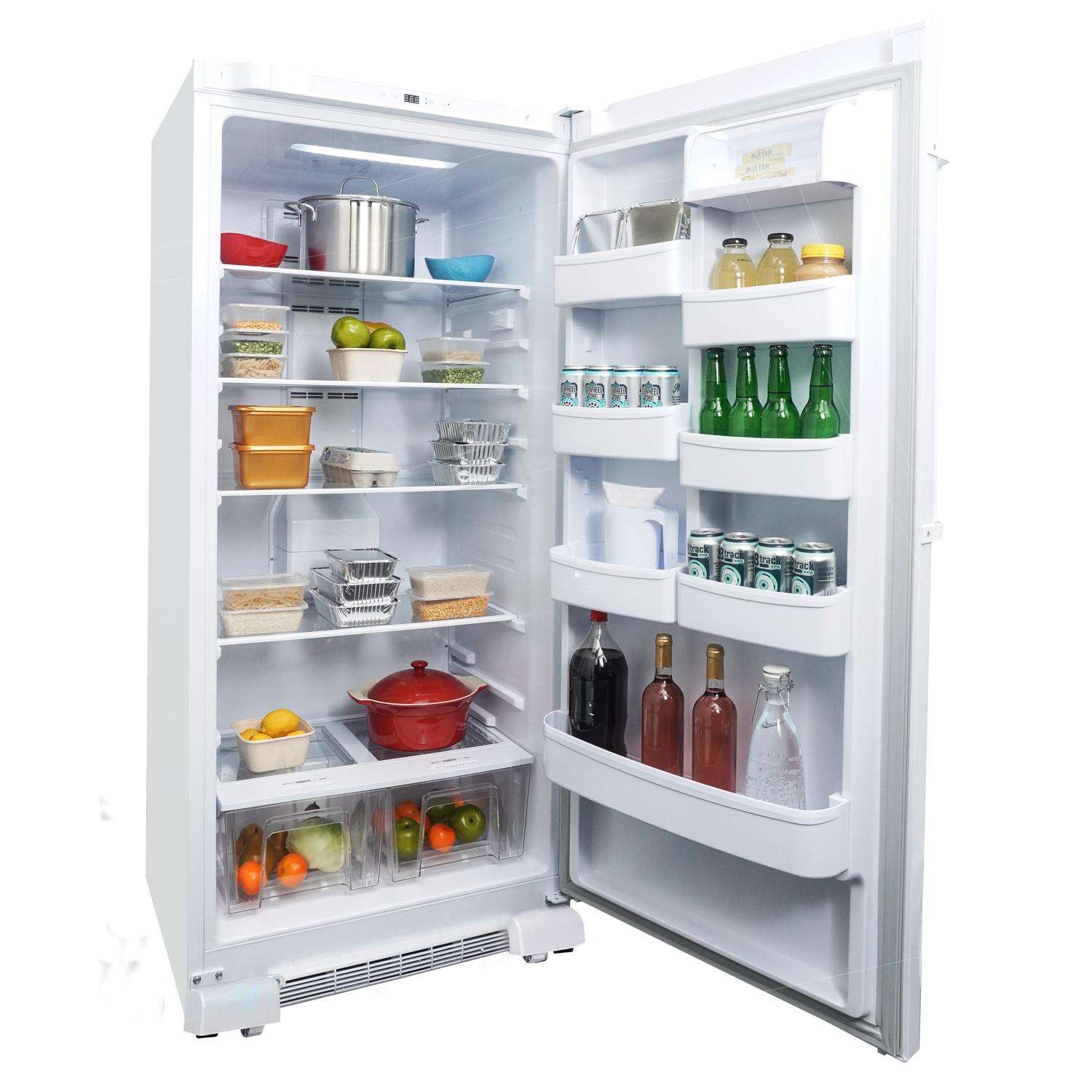 Danby 17 ft White Stainless Steel Refrigerator 180 W