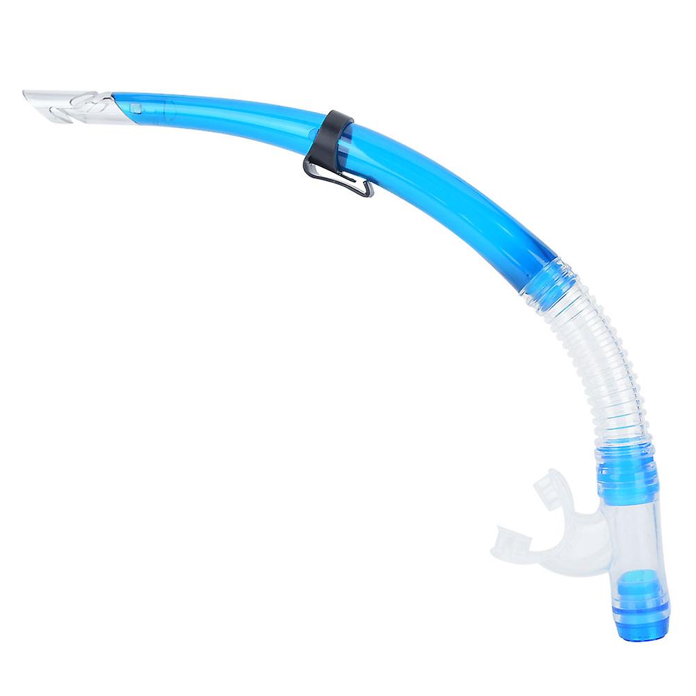 Professional Diving Snorkeling Breathing Tube Semi Dry Diving Swimming Equipment(transparent Blue )