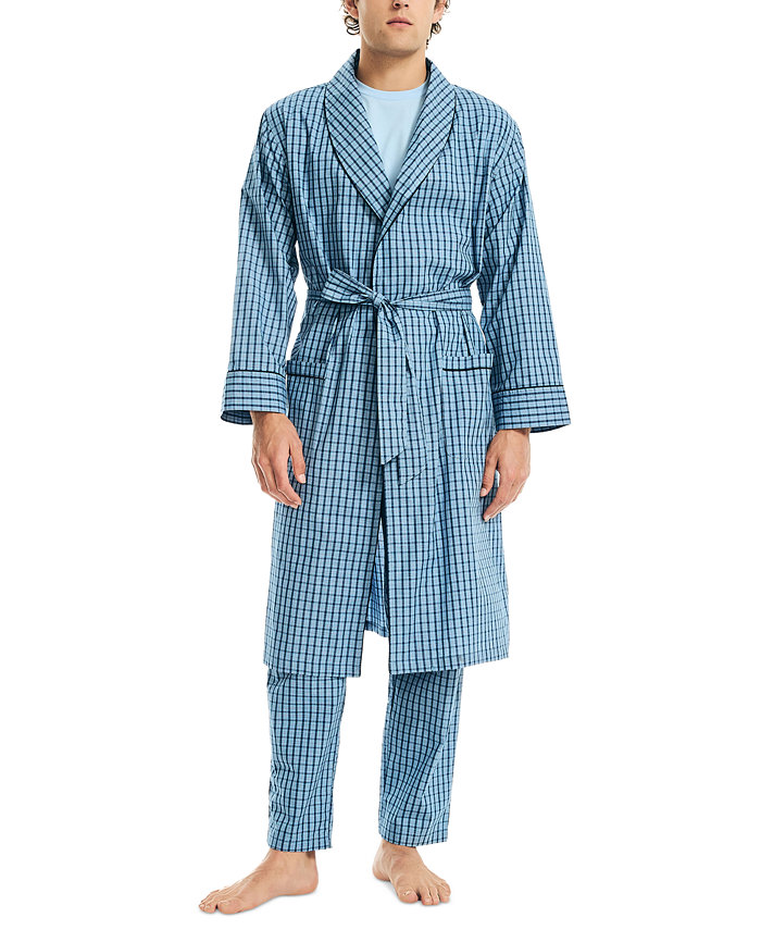 Nautica Men's Woven Plaid Robe