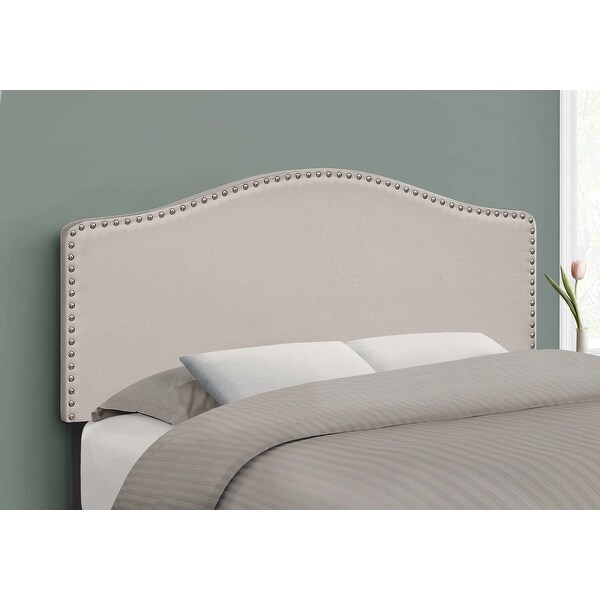 Bed， Headboard Only， Full Size， Bedroom， Upholstered Linen Look， Transitional - - 31784747