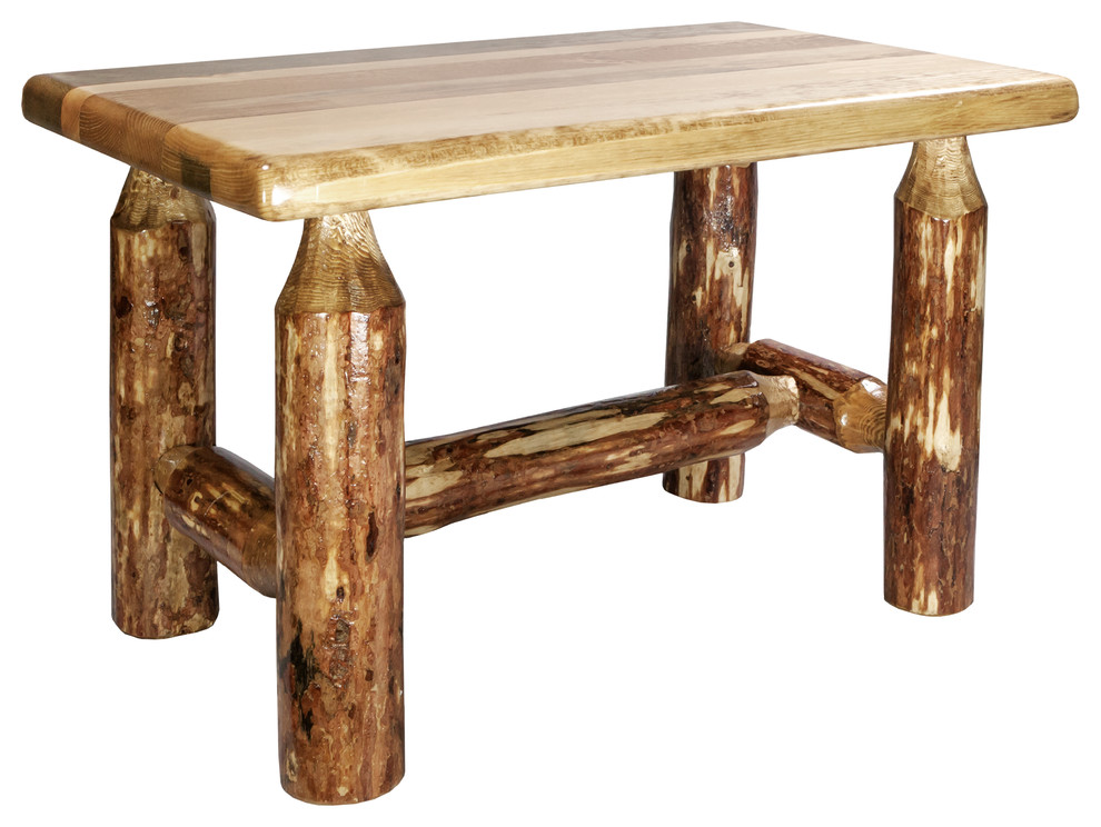 Glacier Country Collection Ottoman   Rustic   Footstools And Ottomans   by Beyond Stores  Houzz