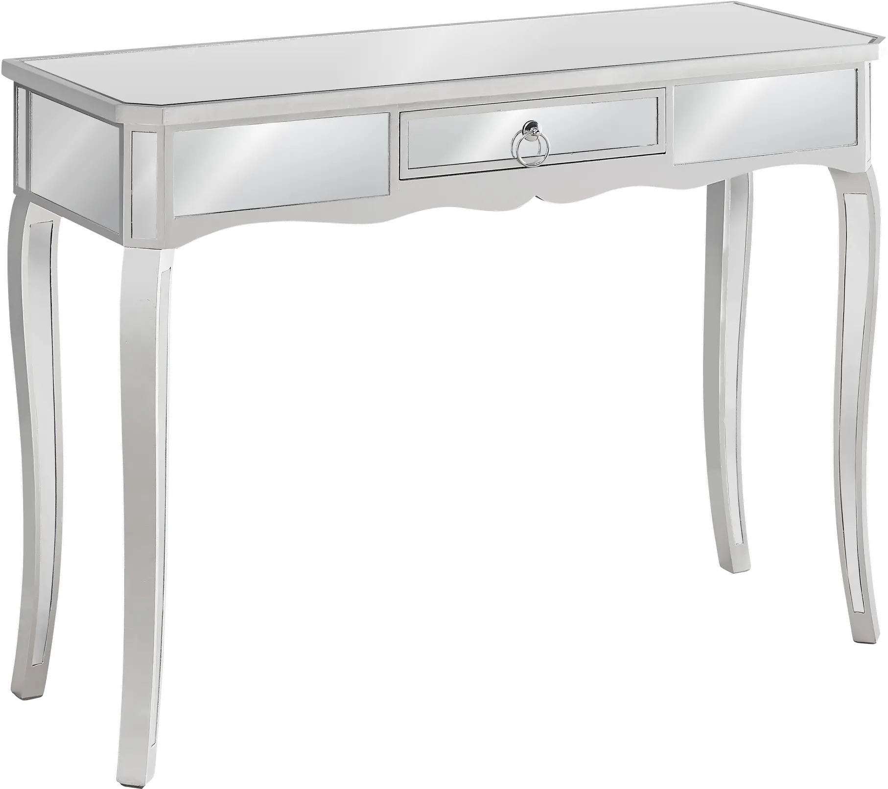 Camille Mirrored 1 Drawer Console Table