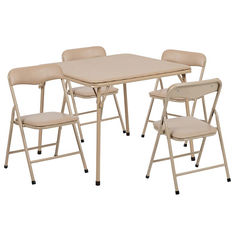 Kids Flash Furniture Folding Table and Chair 5-piece Set