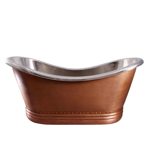 Ashton 72″ Copper Double Slipper Tub