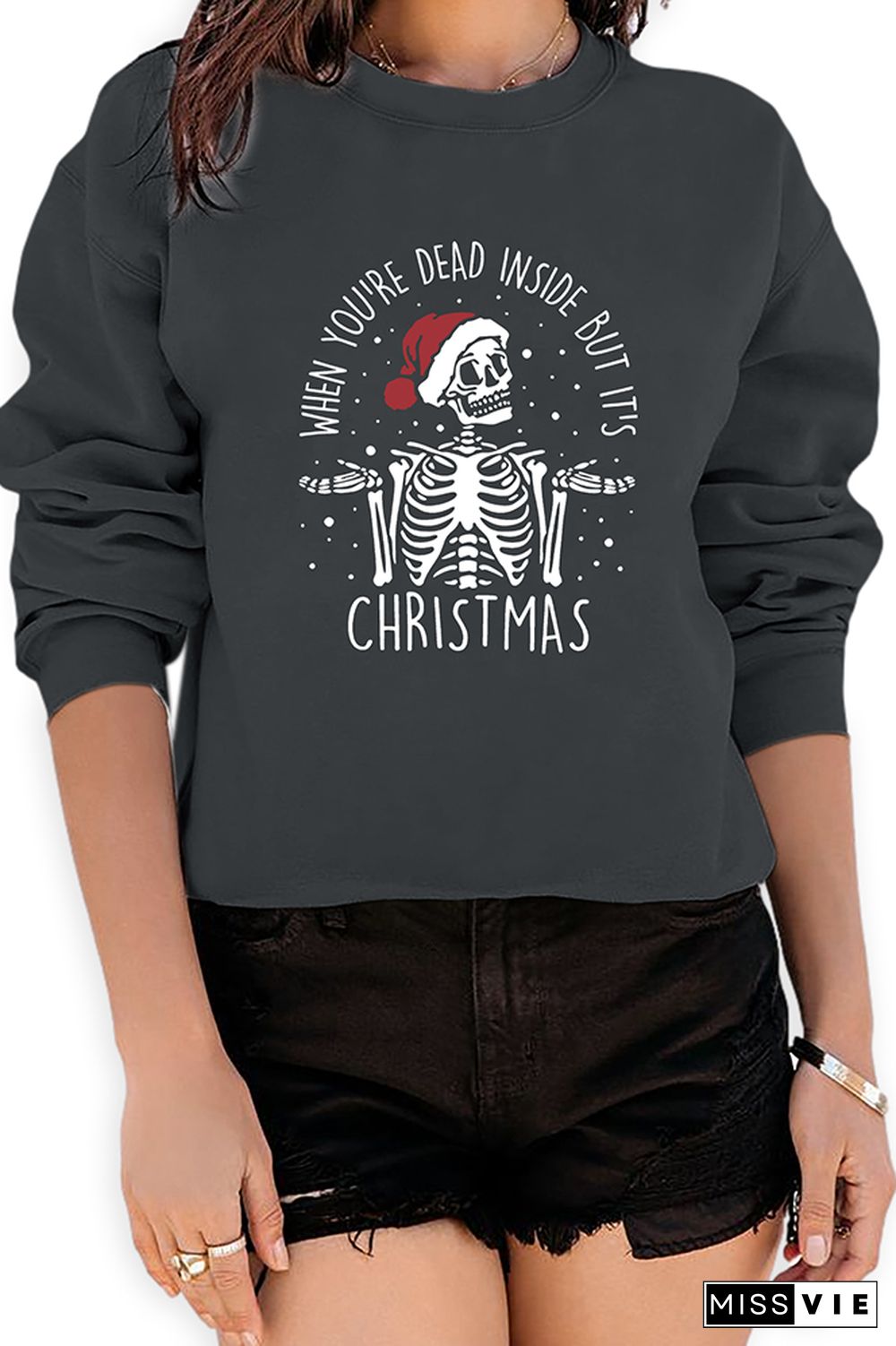 When You're Dead Inside But It's The Holiday Season Sweatshirt Wholesale