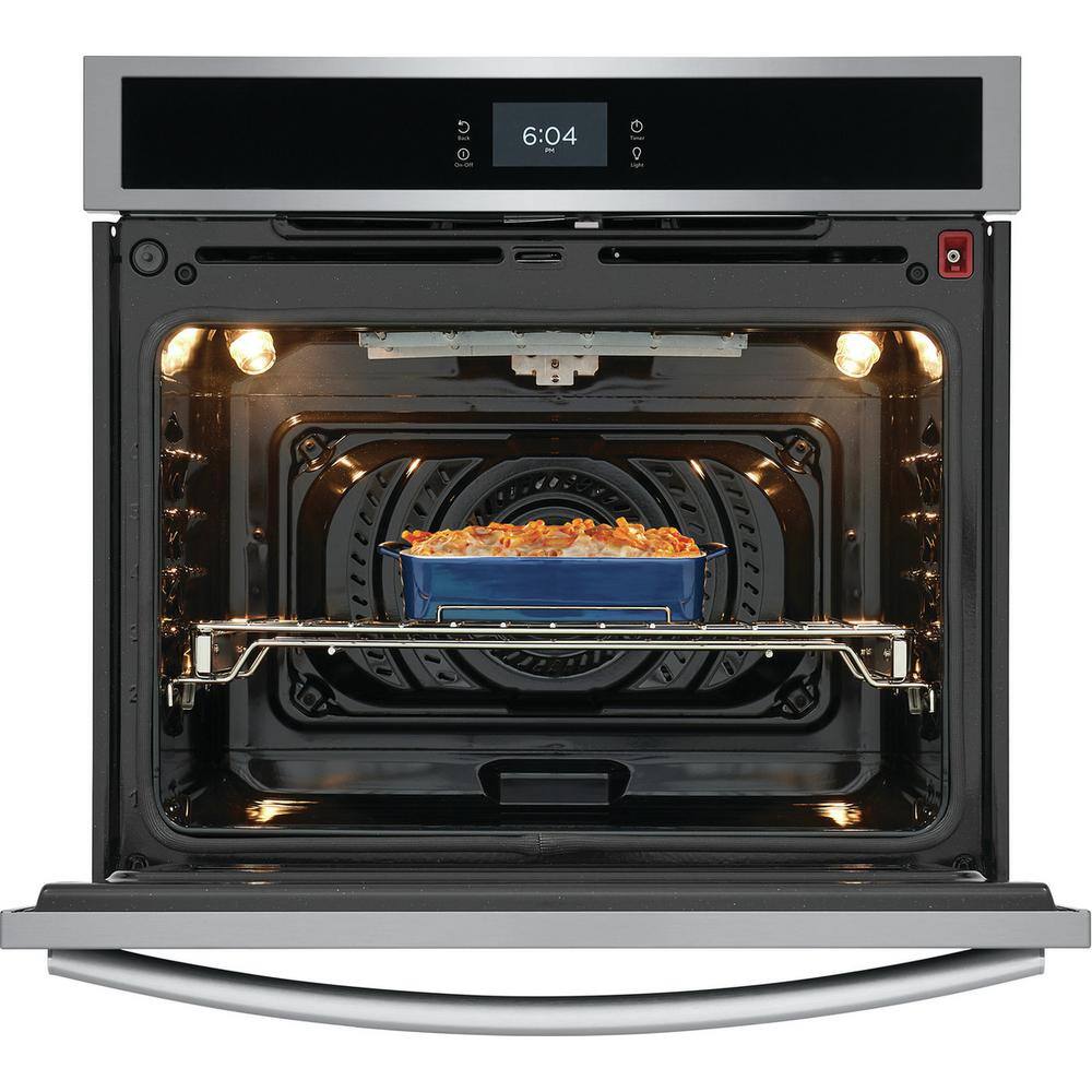 FRIGIDAIRE GALLERY 30 in. Single Electric Wall Oven with Total Convection in Smudge-Proof Stainless Steel GCWS3067AF