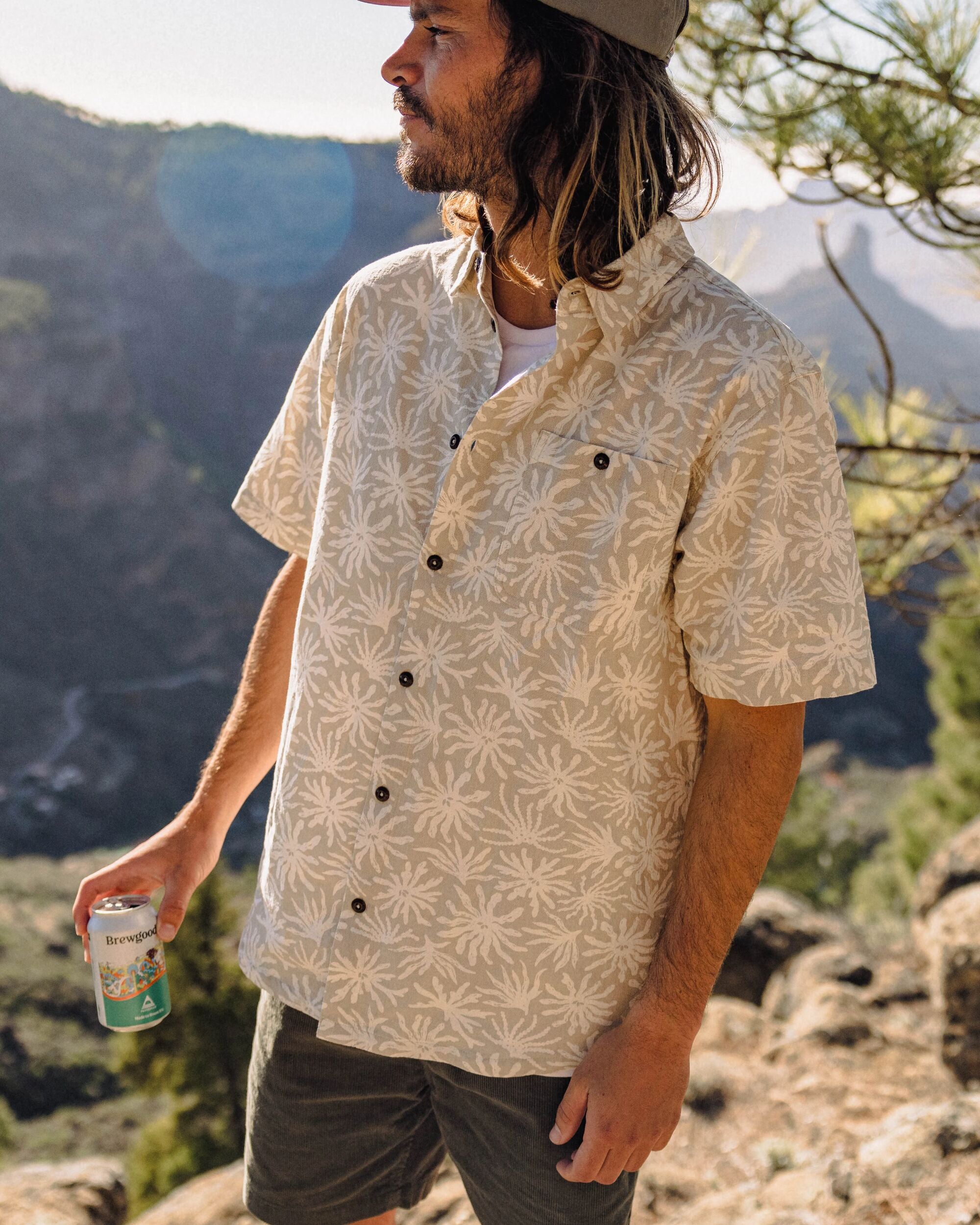 Chill Short Sleeve Shirt - Seaweed Pebble Grey