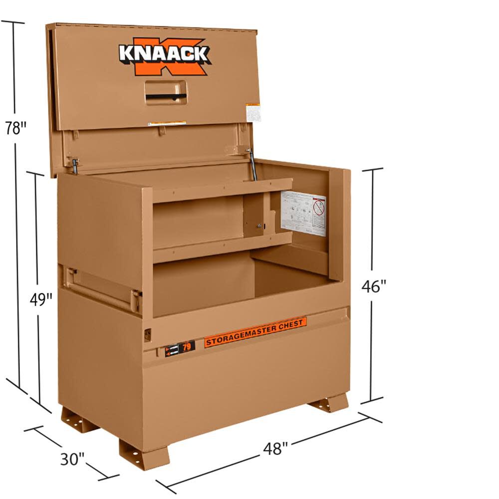 Knaack 30-in W x 48-in L x 49-in Steel Jobsite Box 79 from Knaack