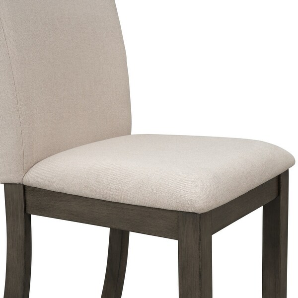 4-Piece Wood Dining Chair Set for 4|Beige