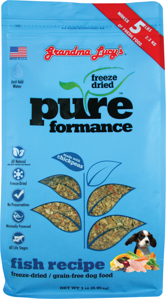 Grandma Lucys Pureformance Fish Recipe Freeze Dried Grain Free Dog Fo