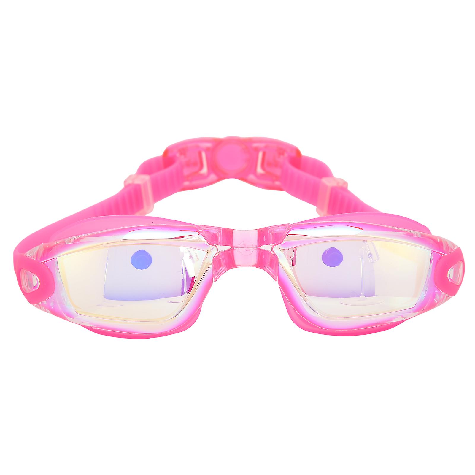 Swimming Goggles For Adults No Leaking Anti Fog Electroplating Swim Glasses Gogglescolorful Pink