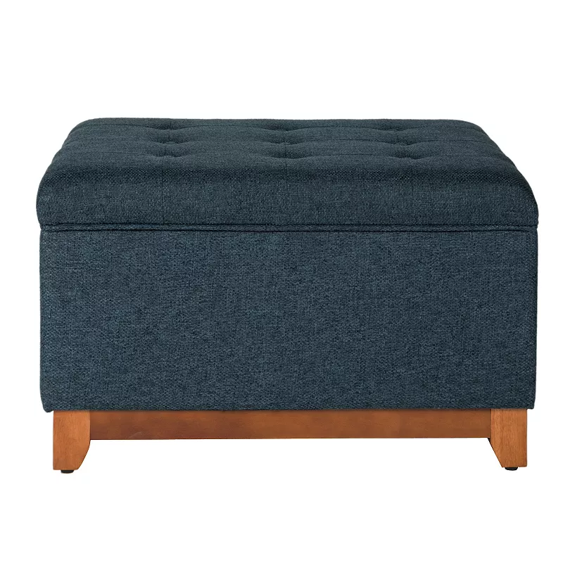 HomePop Chunky Textured Storage Ottoman