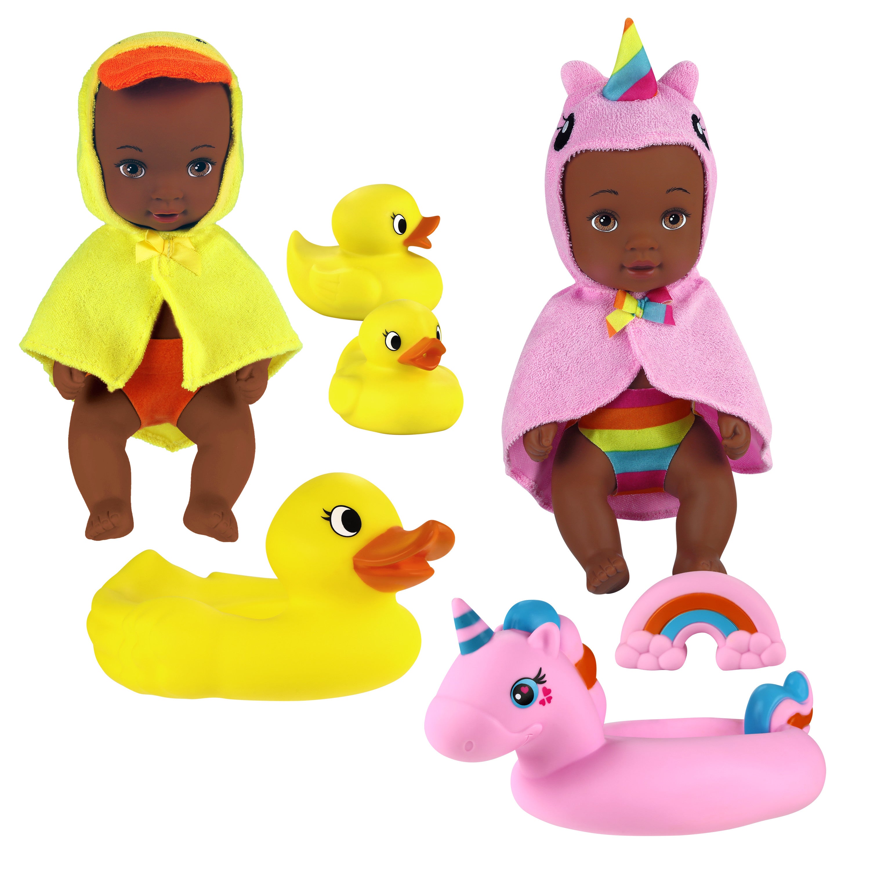 Waterbabies Doll Bathtime Fun， Duckie， Water Filled Baby Doll，  Kids Toys for Ages 3 Up， Gifts and Presents