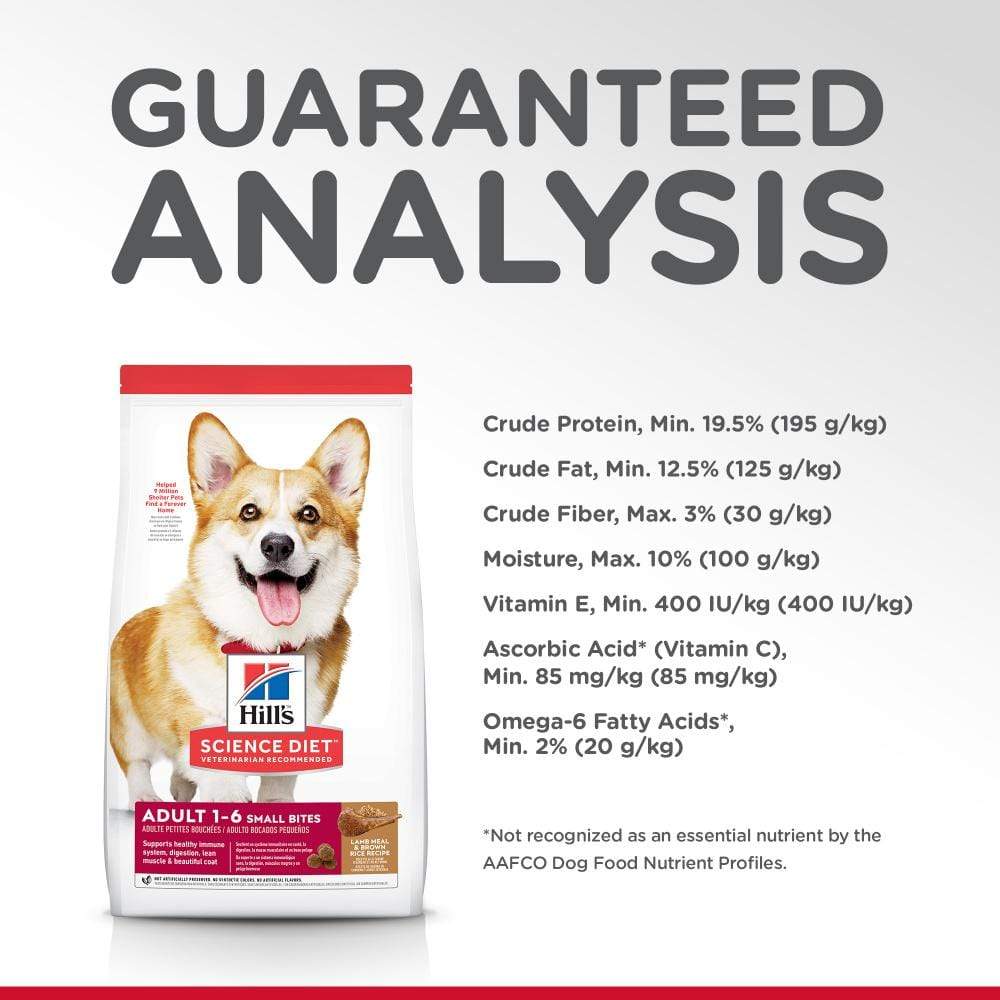 Hill's Science Diet Small Bites Lamb Meal and Brown Rice Recipe Dry Dog