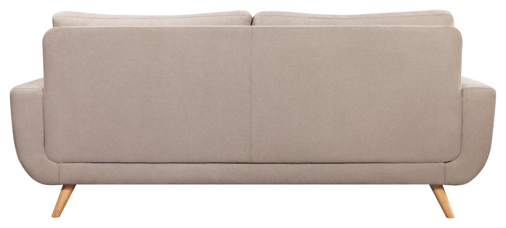 Polly Stain Resistant Fabric Sofa   Midcentury   Sofas   by Abbyson Living  Houzz