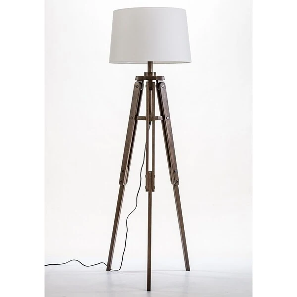 Modern Home Mariner Nautical Wooden Tripod Floor Lamp