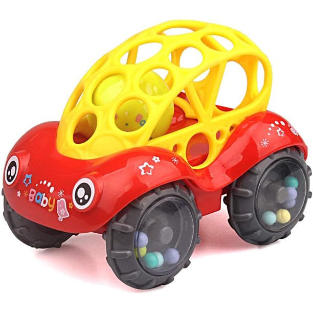 Rattles and Rolling Cars， Baby Toys for 5 Inch Boys from 3 to 24 Months and GILR Baby Toy Vehicles