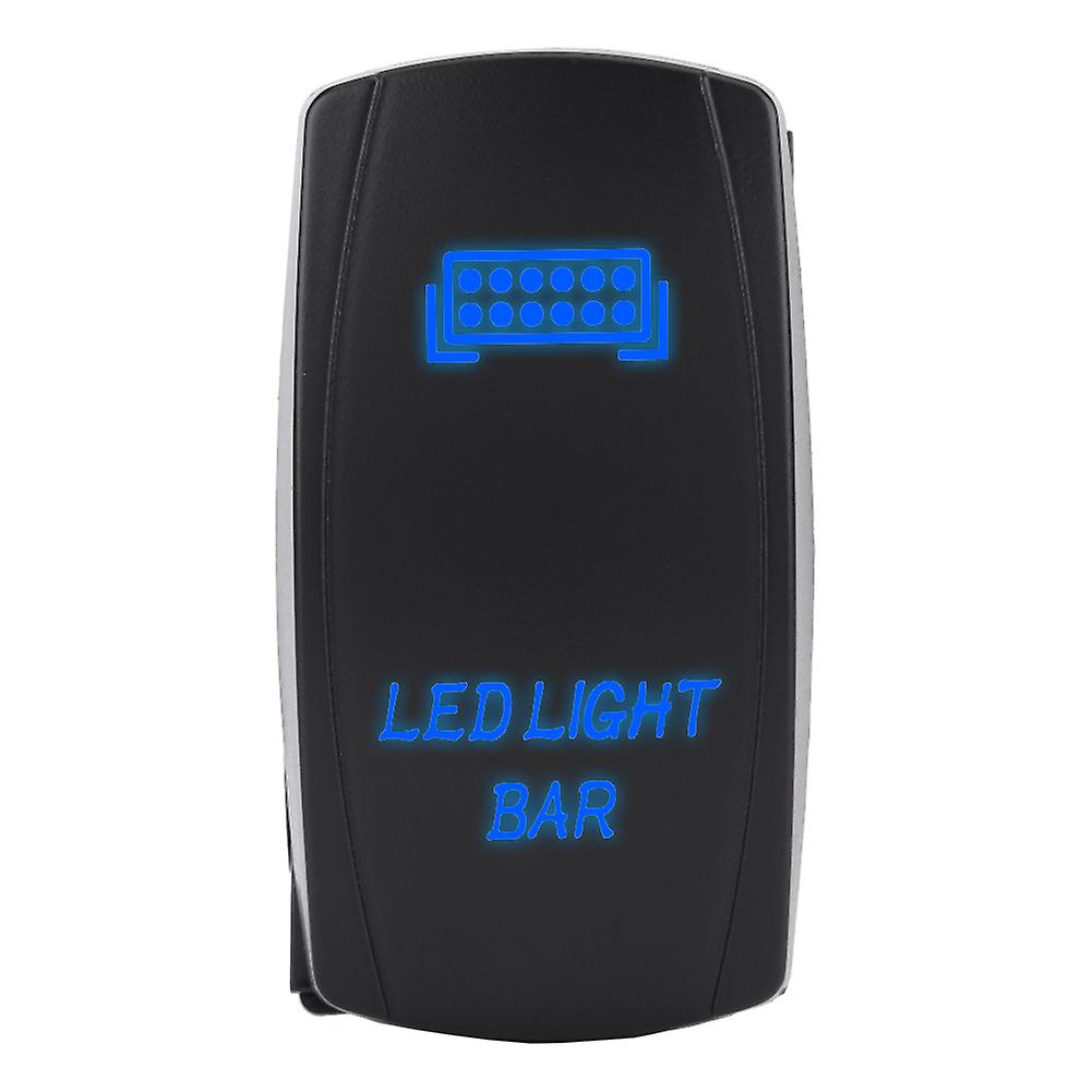 12v 24v Waterproof 5 Pin Led Light Bar  Rocker Switch Spst On Off For Car Boat Truck Blue