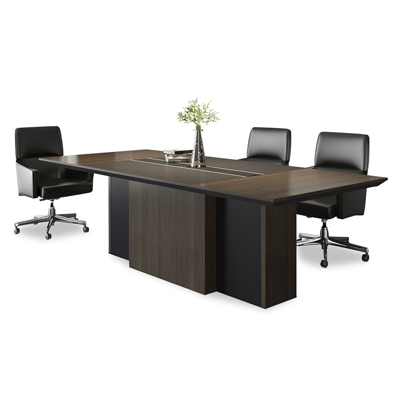 CARTER Boardroom Table  2.4M - Coffee & Charcoal