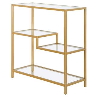 MeyerCross Johann 36 in. Gold 2-Shelf Standard Bookcase BK1051