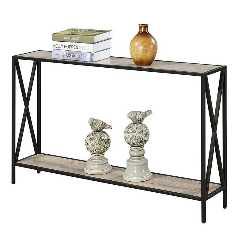 Convenience Concepts Tucson Console Table， Sandstone Black