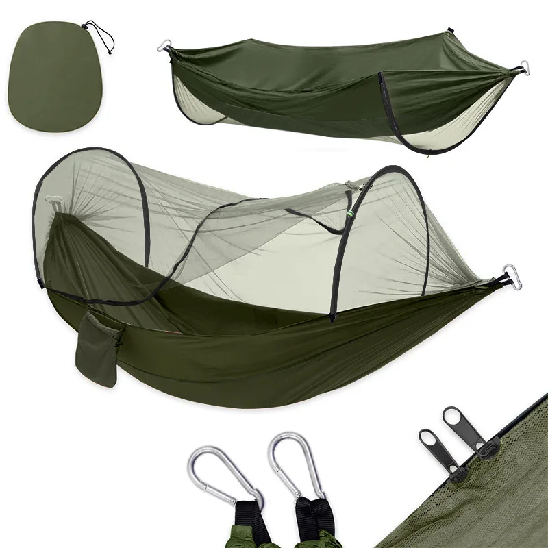 Anti mosquito Hammock Wholesale Customized for Outdoor Camping Traveling Sand Free Waterproof Adult Portable Hammock 2 Person