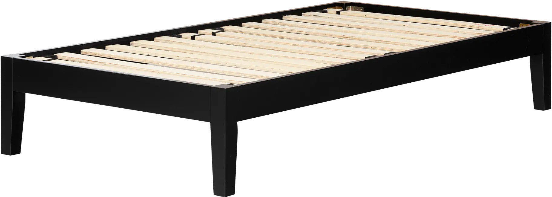 Twin Black Platform Bed- Vito