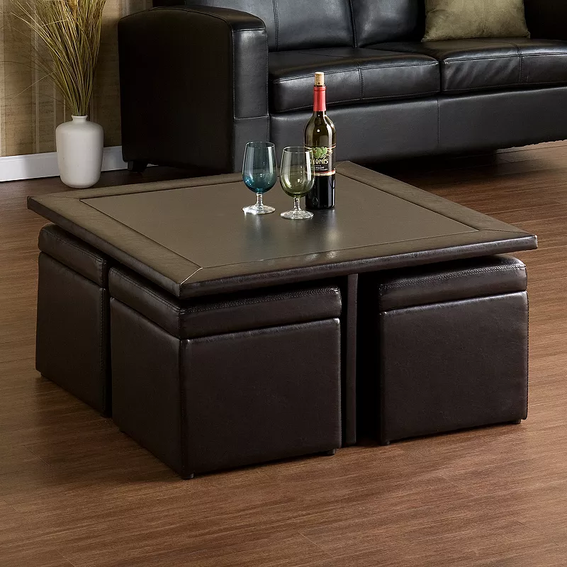 Nylo Storage Ottoman and Table Set