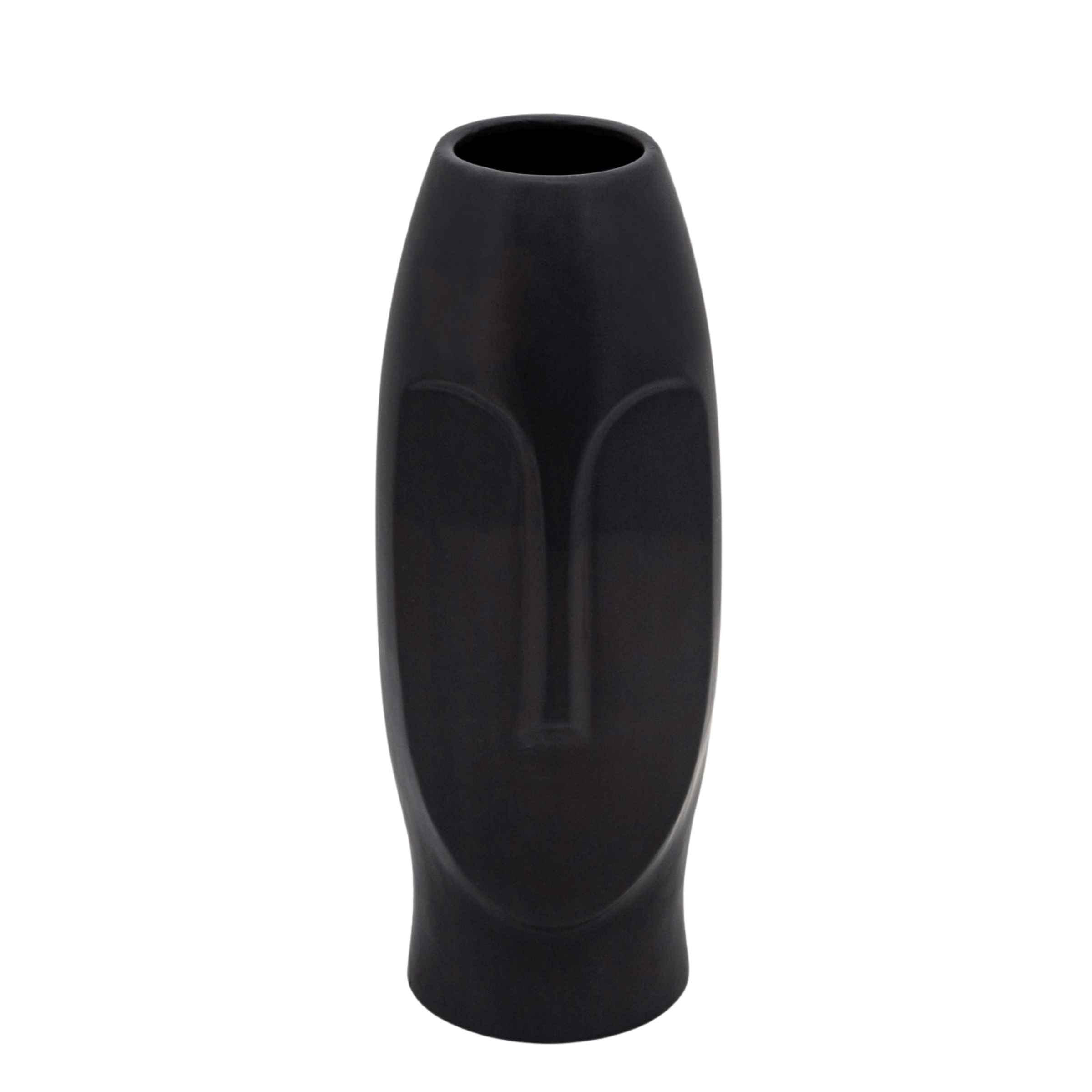 Face Vase 35 Cm - Black 15763-02