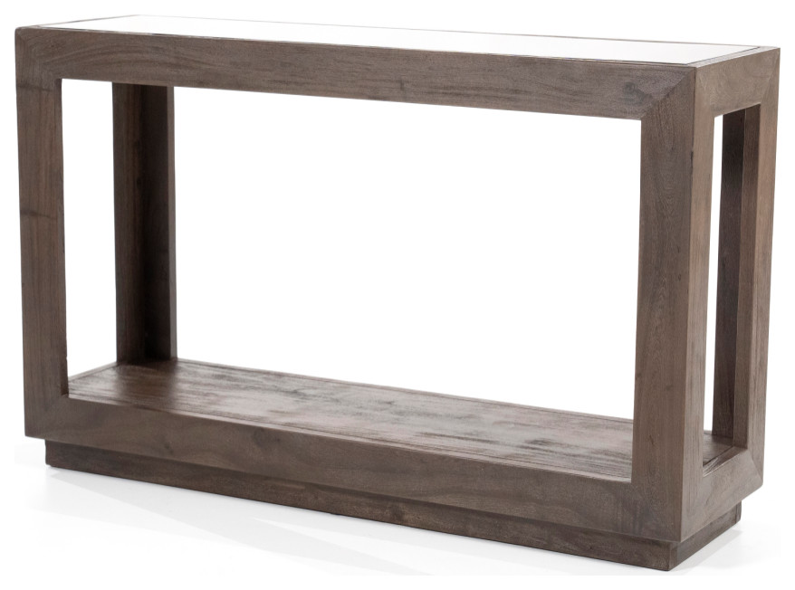 Mango Wood Console Table  Eleonora Liam   Transitional   Console Tables   by Oroa   Distinctive Furniture  Houzz