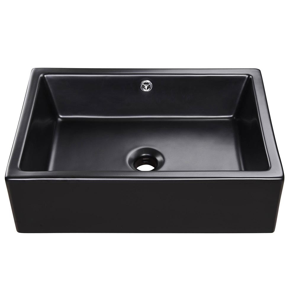 Aquaterior Rectangle Porcelain Bathroom Sink Overflow Drain 21x15