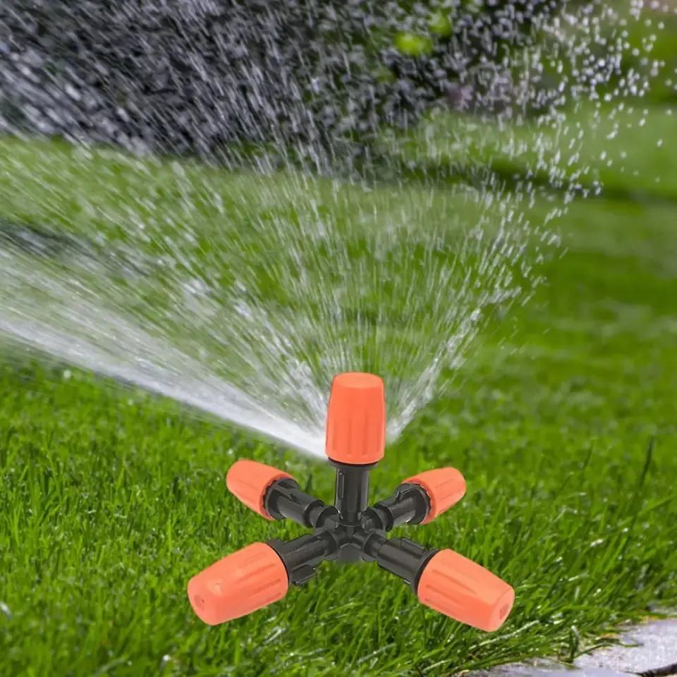 5 Way Mist Nozzle Hanging Spray for Garden Irrigation System Even water outflow Cooling Reduce temperature 5 out let Mist Nozzle