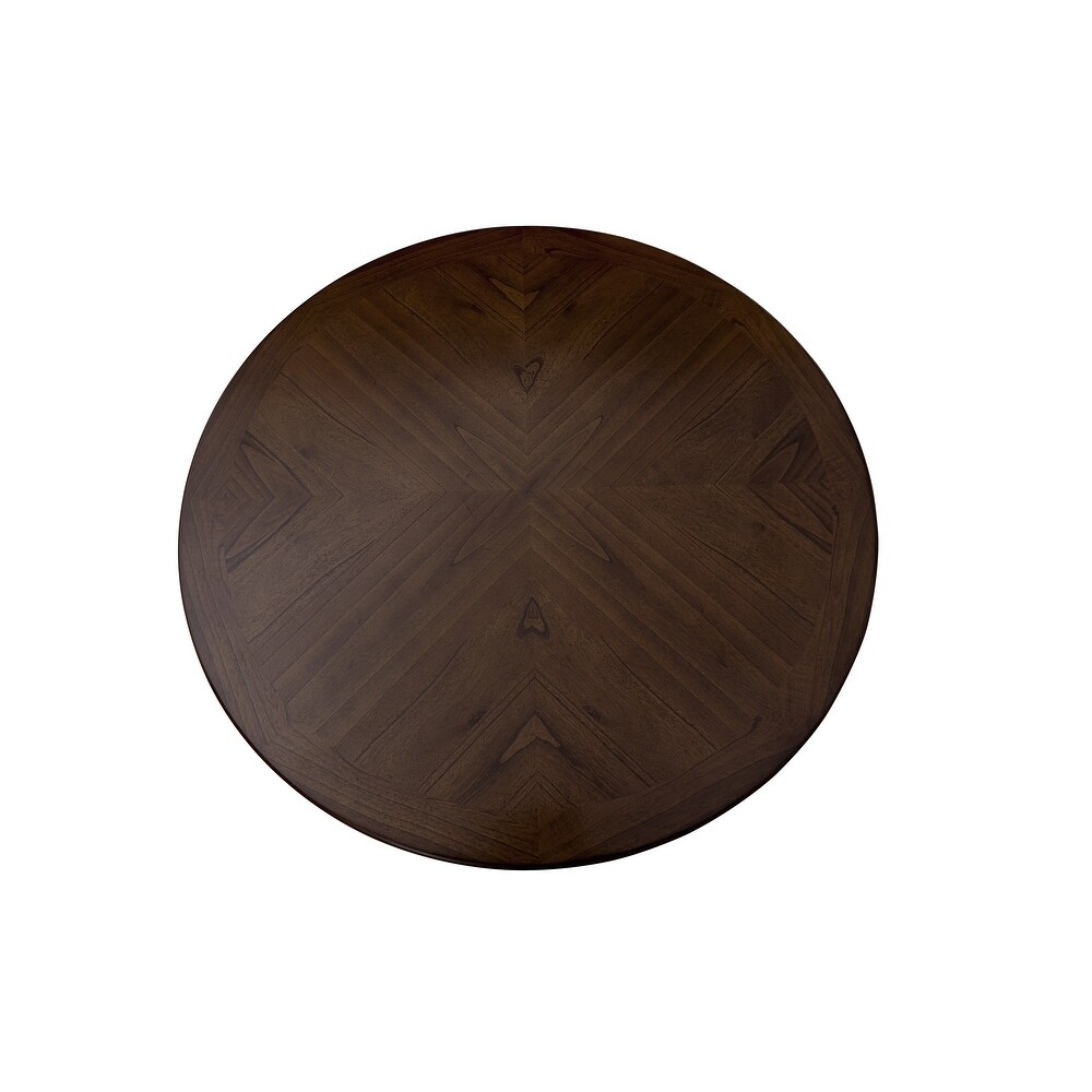 New Classic Furniture Viktor Espresso 7 Piece Round Counter Height Set
