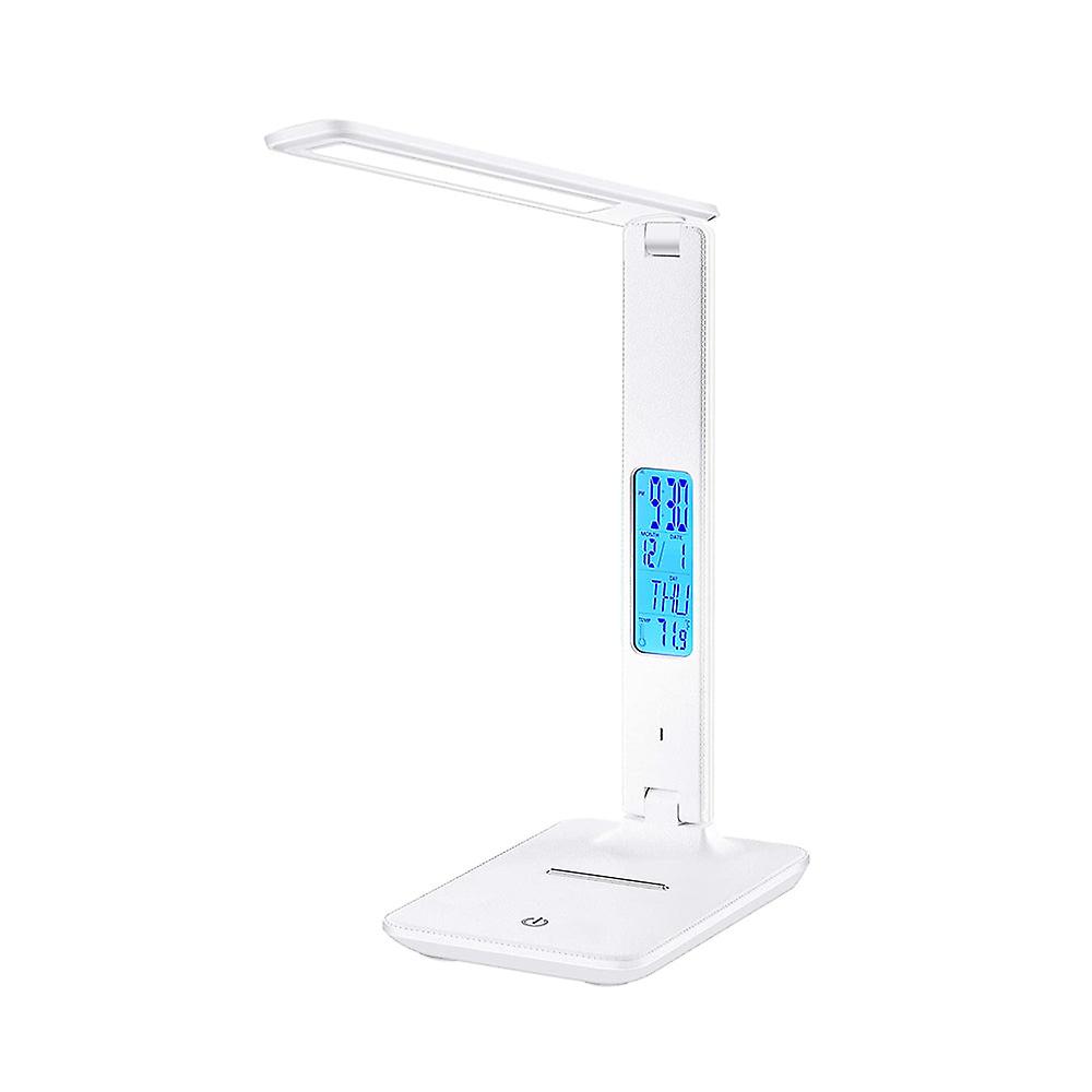 Wireless led digital clock foldable desk lamp